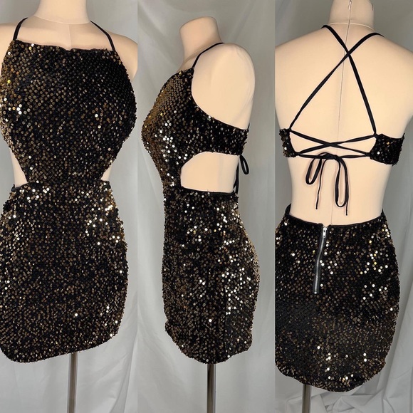 2 Sparkly glittery dresses night out sexy - Picture 2 of 3